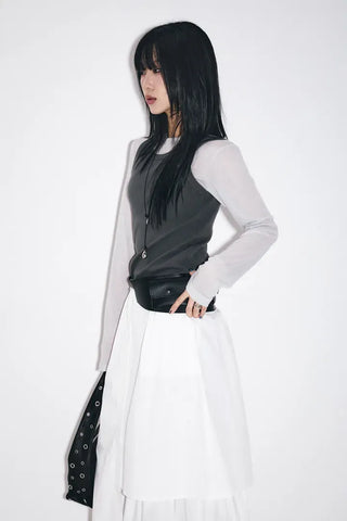 Slub High Flare Jeans
