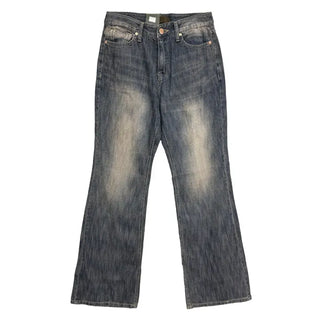 Slub High Flare Jeans