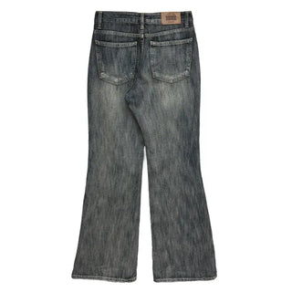 Slub High Flare Jeans