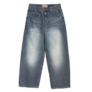 Piercing point wide jeans