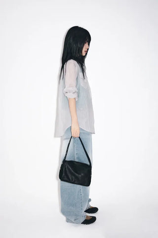 Rounded wide jeans
