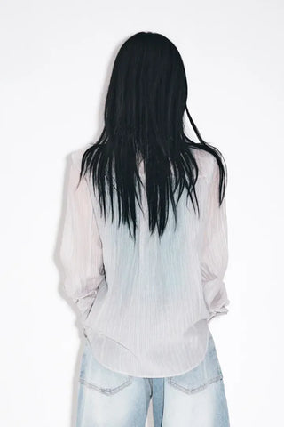 Rounded wide jeans
