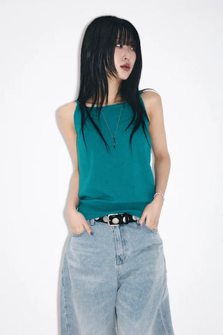 Rounded wide jeans