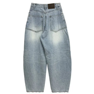 Rounded wide jeans