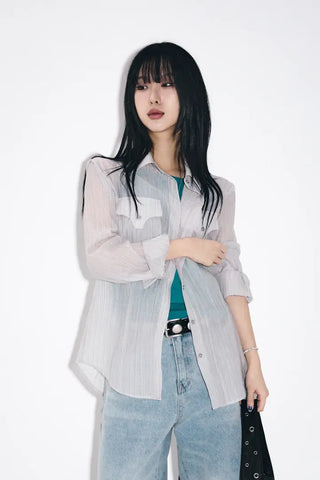 Rounded wide jeans