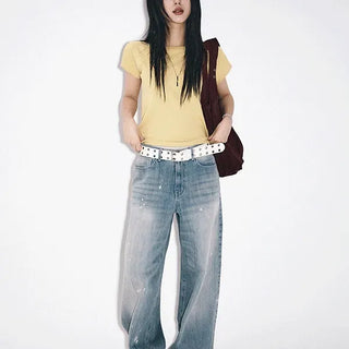 Painwash Wide Jeans