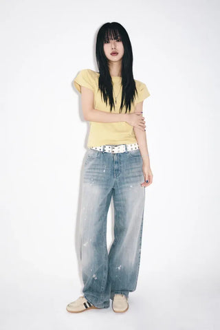 Painwash Wide Jeans