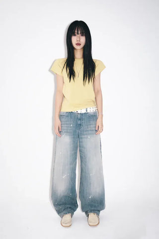 Painwash Wide Jeans