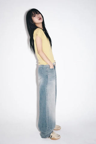 Painwash Wide Jeans