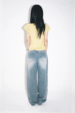 Painwash Wide Jeans