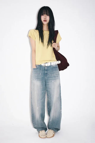 Painwash Wide Jeans