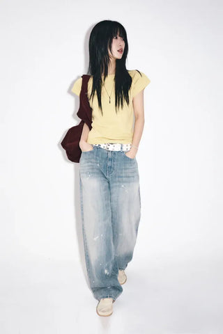 Painwash Wide Jeans