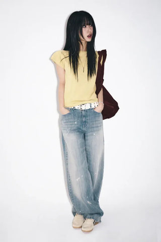 Painwash Wide Jeans