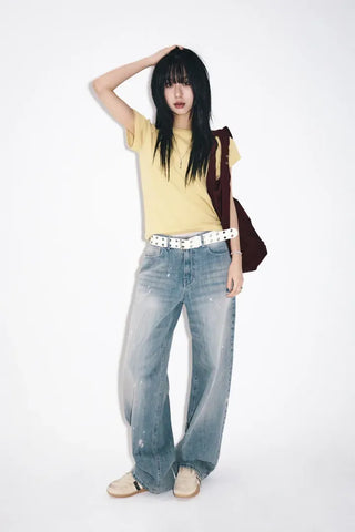 Painwash Wide Jeans