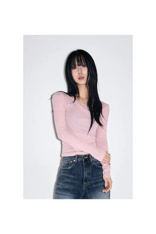 Cut Damage Wide Jeans