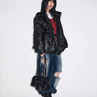 Hardy Coated Leather Jumper