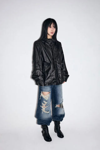 Hardy Coated Leather Jumper