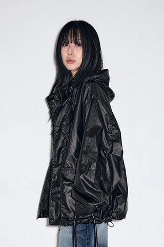 Hardy Coated Leather Jumper