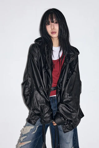 Hardy Coated Leather Jumper