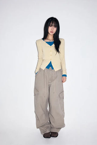 French Button Cardigan