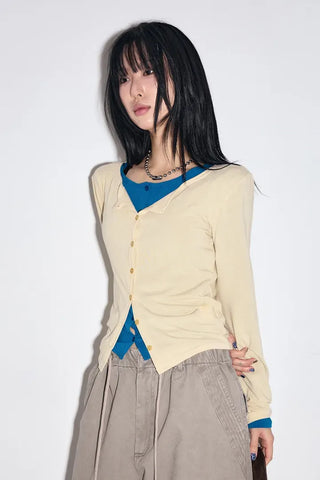 French Button Cardigan