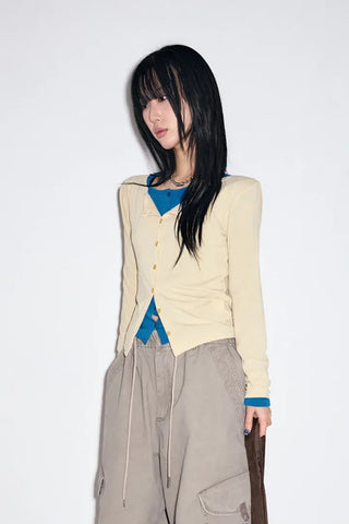 French Button Cardigan