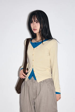 French Button Cardigan