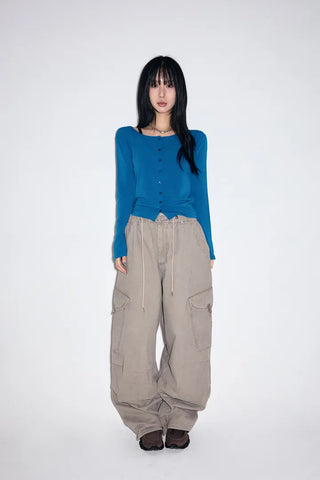 French Button Cardigan