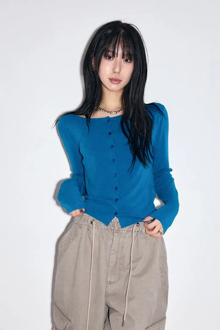 French Button Cardigan