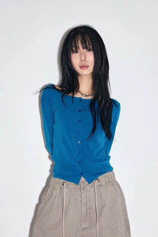 French Button Cardigan