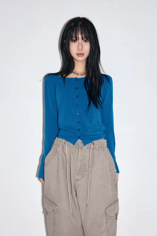French Button Cardigan