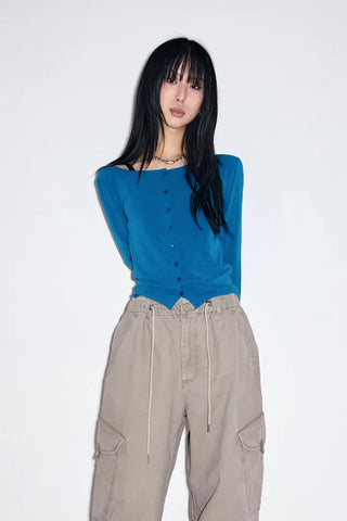 French Button Cardigan
