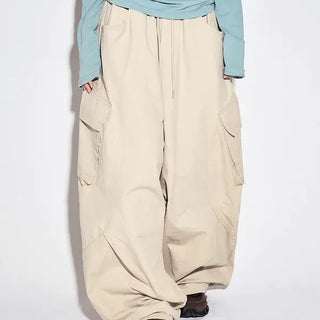Garter Diagonal Cargo Pants