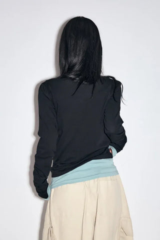 Garter Diagonal Cargo Pants