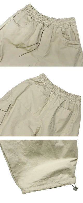 Garter Diagonal Cargo Pants