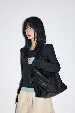 Garter Diagonal Cargo Pants