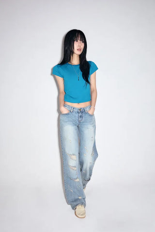 Demi Low Straight Jeans