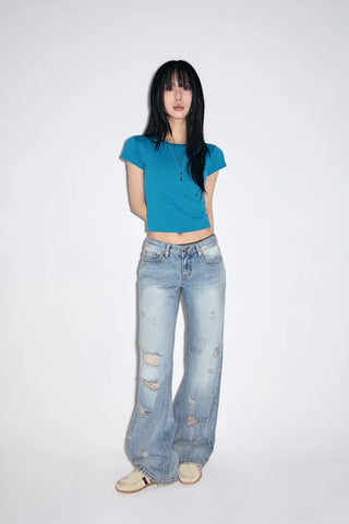 Demi Low Straight Jeans