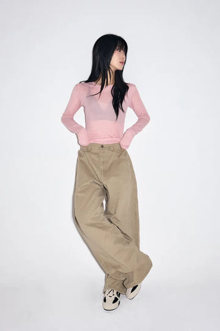 Robin Curved Cotton Pants