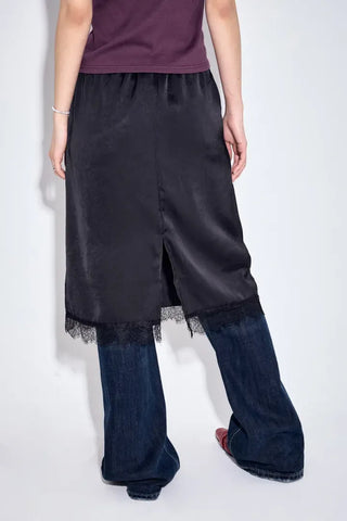 Ring Ring Lace Midi Skirt