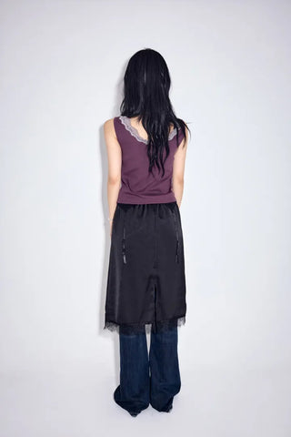 Ring Ring Lace Midi Skirt
