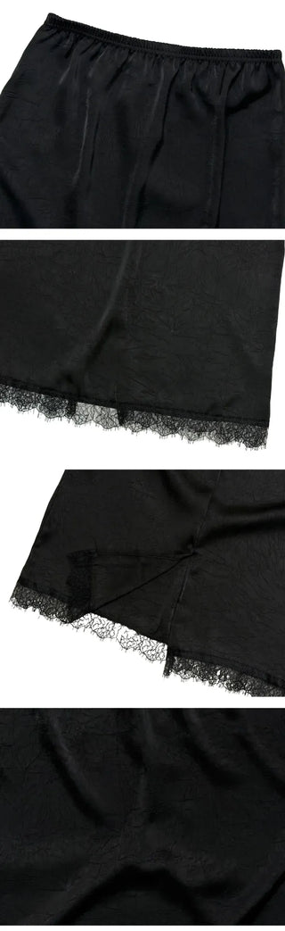 Ring Ring Lace Midi Skirt