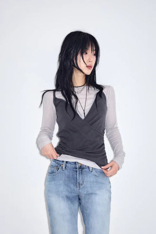 Ringed Slim Long Sleeve