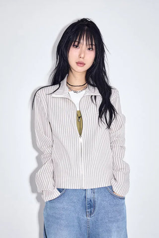 AB High-Neck Zip-Up Jacket