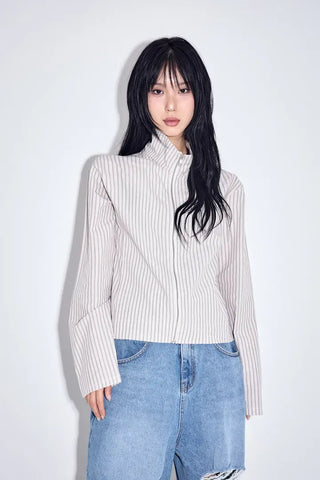 AB High-Neck Zip-Up Jacket
