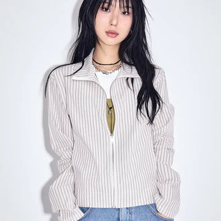 AB High-Neck Zip-Up Jacket