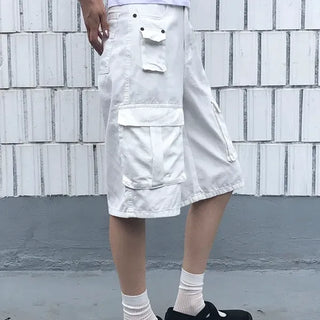 Multi-pocket Cargo Bermuda Pants