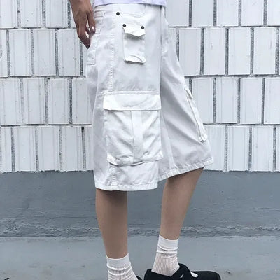 Multi-pocket Cargo Bermuda Pants
