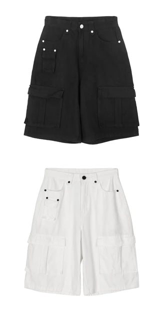 Multi-pocket Cargo Bermuda Pants