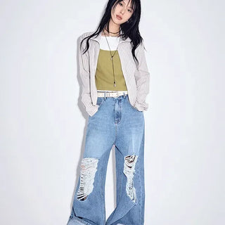 Ditto Roll-up Wide Jeans